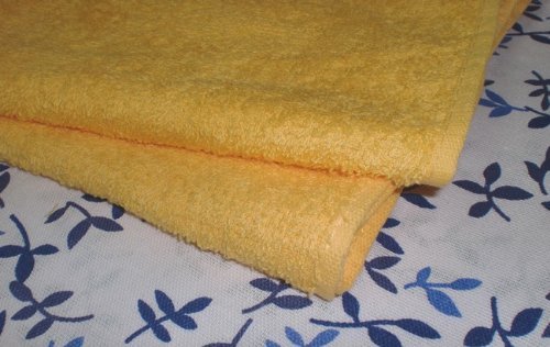 ◎フェイスタオル　ゴールド(濃い黄色)　60枚セット 送料無料】業務用 定番 フェイスタオル ゴールド（濃い黄色